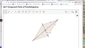 Edmentum Geometry - Proving Theorems about Parallelograms Part 2 of 3.