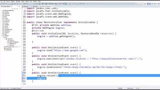 Famous JavaFx Tutorial For Beginners 25   JavaFX WebView Wealth