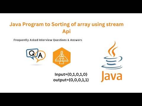 Interview based question || Sorting of array using Stream Api