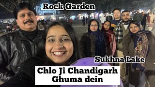 Chandigarh Aagye Hum Sukhna Lake Rock Garden Mama Mami Ka Ghar Family Vlog