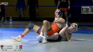 165lbs Jake Wentzel (Pitt) maj dec Jake Keating (Virginia)