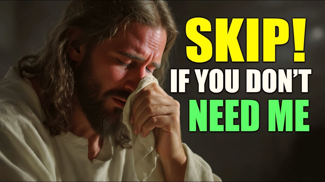 ✝️God Says: 💯If You Don’t Need Me, You Can Skip😭🙏 | Biblical Scriptures Teaching | Jesus Calling