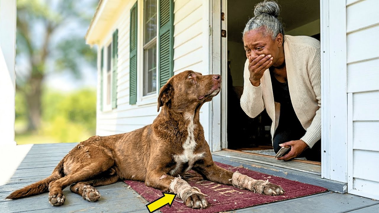 Soldier Left His Dog 800 Miles Away — One Year Later Mom Found Him Dying on Her Porch