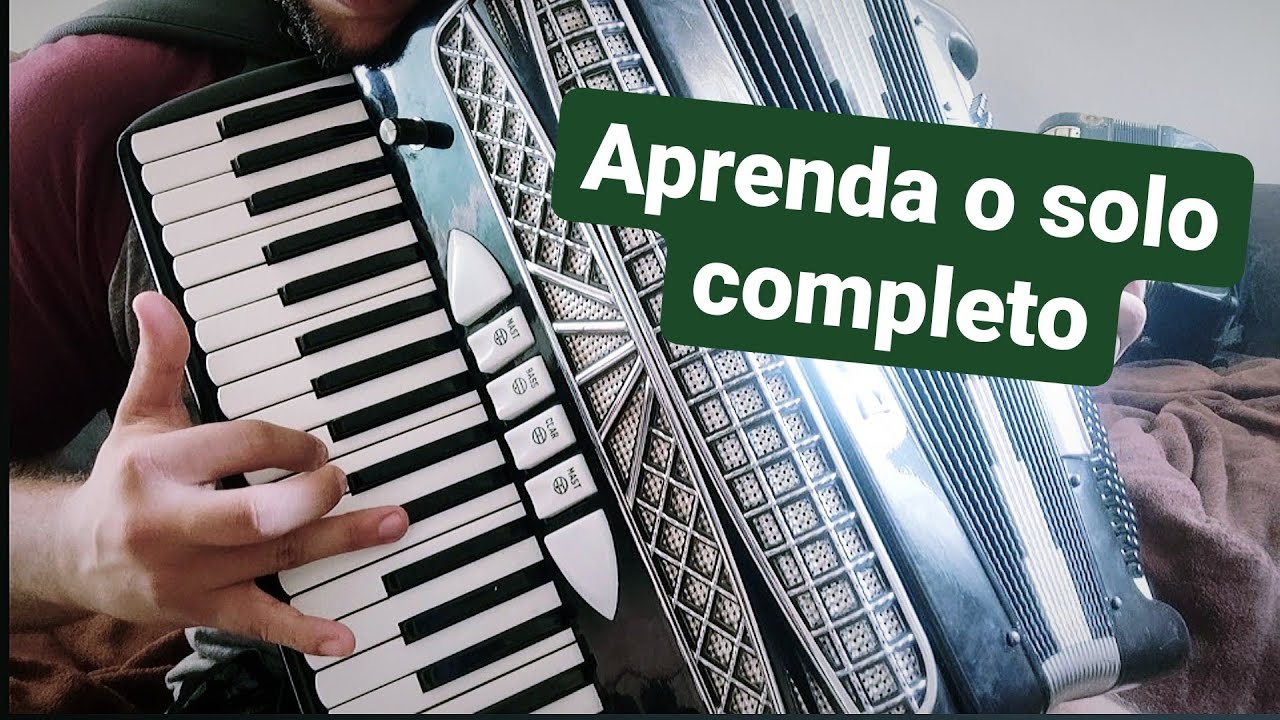 Como tocar CABELO LOIRO VAI LÁ EM CASA PASSEAR - Aula Acordeon