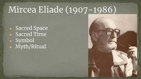 UULA Adult RE: An Introduction to Religious Studies Part 2.2, Mircea Eliade
