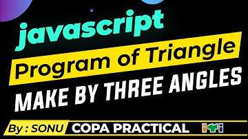 javascript program to check whether a triangle can be formed by the given value for the angles