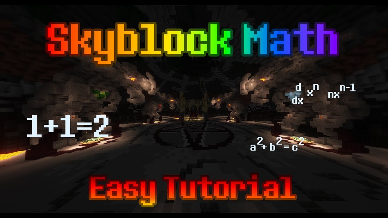 How I do my Math for Skyblock [april fools video] - YouTube