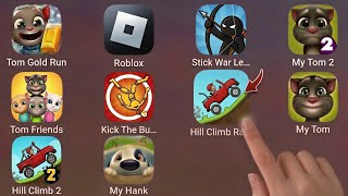 Hill Climb Racing, Kick The Buddy, Tom Friends, Hill Climb Racing 2, Stick War Legacy, My Tom 2 screenshot 5