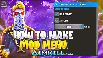 NEW AIMKILL MOD MENU SRC || MAKING OF MOD MENU NEW OB50 || UNKNOWN MODZ