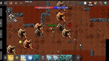 Cave bot no Celular Tibia undewar e Playot