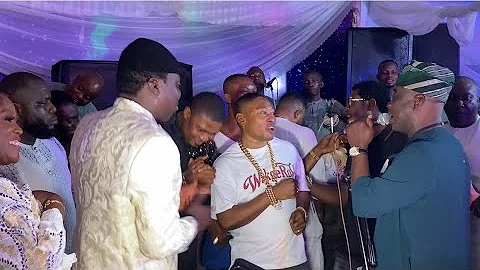 ALHAJI RILIWAN COOLER, BARRYSHINE SPRAYED MILLIONS ON K1 WASIU AYINDE STAGE AT ALAWIYE 50TH BIRTHDAY