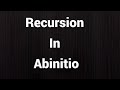 Recursion In Abinitio