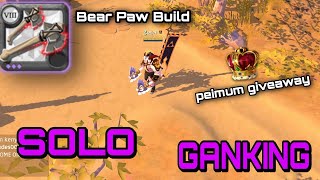 Albiononline !! Solo Ganking / Bear Paw Build / 7 days premium giveaway