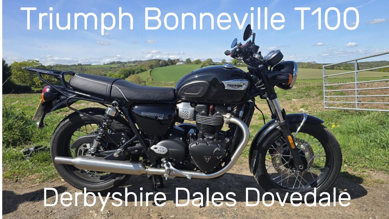 Triumph Bonneville T100 and the Derbyshire Dales