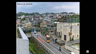 江ノ電 七里ヶ浜踏切(行合川) のライブ映像