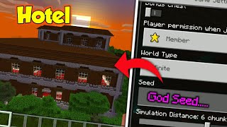 Minecraft *God Seed* Give you &quot;BIG HOTEL&quot; #1