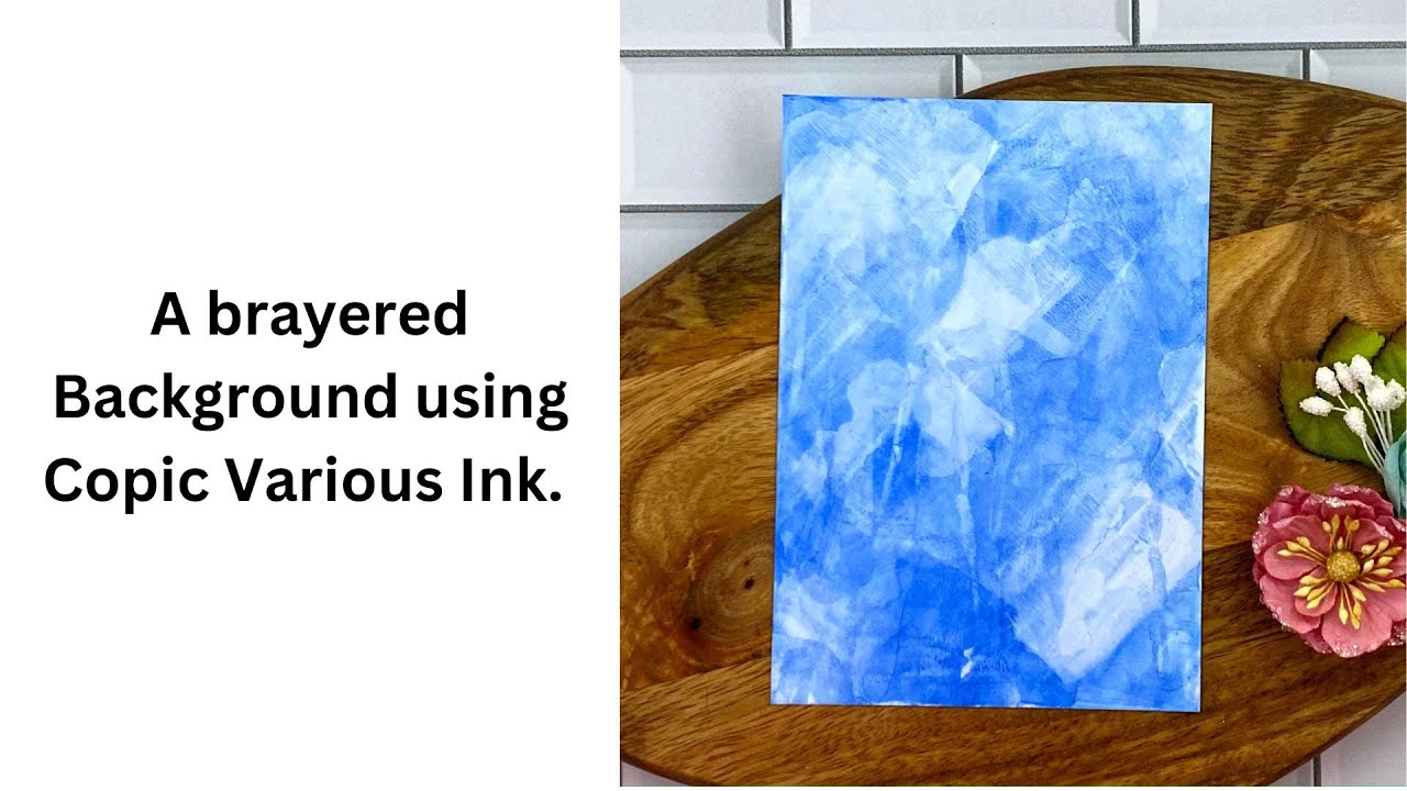 Brayered background using Copic Various Ink