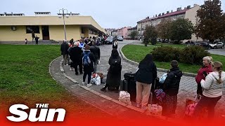 Refugees Cram In Polish Train Station After Russias Annexation