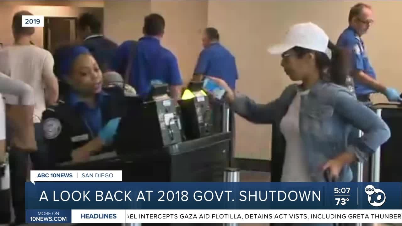 A look back at 2018's shutdown impact on San Diego