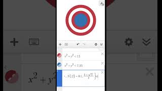 Captain America Shield | Marvel Meets Mathematics #maths #mathematics #desmos #shortsfeed