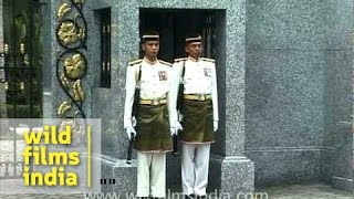 Change of guard at Istana Negara - Malaysia's  Royal Palace