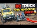 Toyota Land Cruiser LC79 MN82T Towing Two Motocross Bikes | Extreme Off-Road Power Test