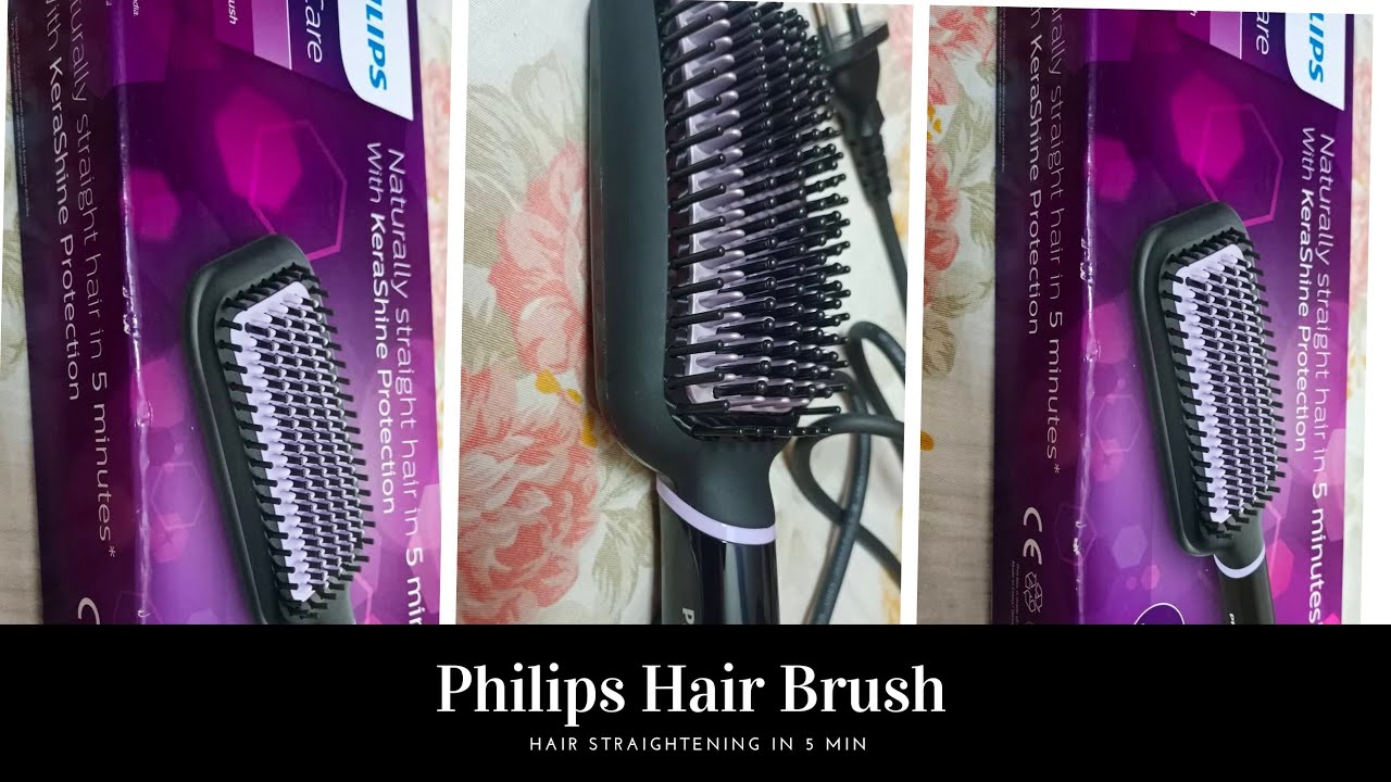 Philips Straightening Brush Hair Straightening in 5 min!! Philips