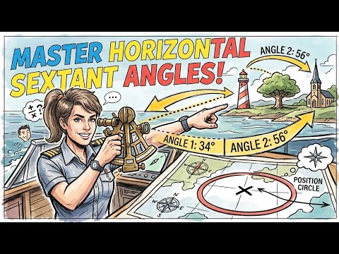 Basics of Horizontal Sextant Angle - Chartwork - Chief Mates Phase 1 