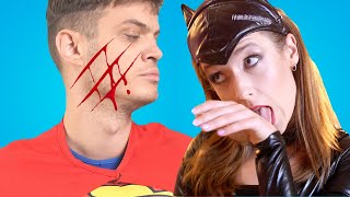 SUPERHERO PRANKS! 10 SITUASI LUCU PASANGAN PAHLAWAN SUPER DAN DIY PRANK SERU