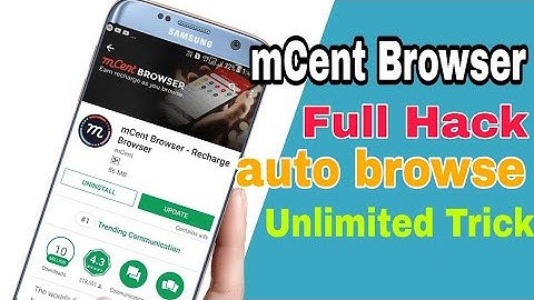 mCent Browser Hack 🔥 || Unlimited Trick || Auto Browse