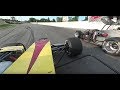 Super Modified Heat Race Sandusky Speedway Mike McVetta 360 video in car camera 7-28-18