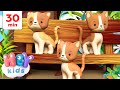 Trois Petits Chats et Autres Comptines ! | 30 Minutes | HeyKids Français | Animaj Kids