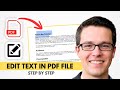 How To Edit PDF File on PC | Easy Tutorial