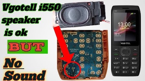 vgotell i550 speaker is ok but no sound jumper Fix 💯٪ solution | ringer solution | zoobi Tec