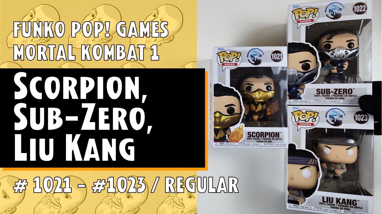 Scorpion, Sub-Zero, Liu Kang Funko Pop - Mortal Kombat 1