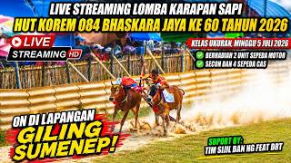 live Streaming Karapan Sapi HUT Korem 084 Bhaskara Jaya Ke 60 Tahun 2026 Kelas Ukuran Di lap Giling