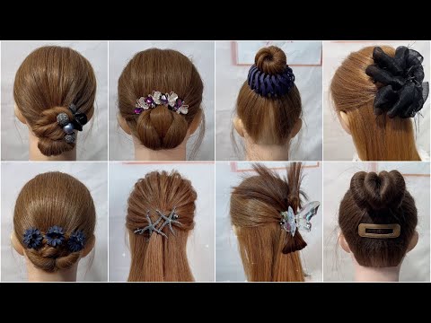 Elegant Hair Updos and Buns Tutorial | Creative and Easy Hair Styling Ideas