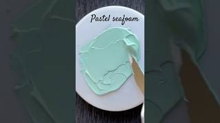 Color mixing 🎨 - Pastel Seafoam #colormixing #shorts #acrylicpaintingtechniques