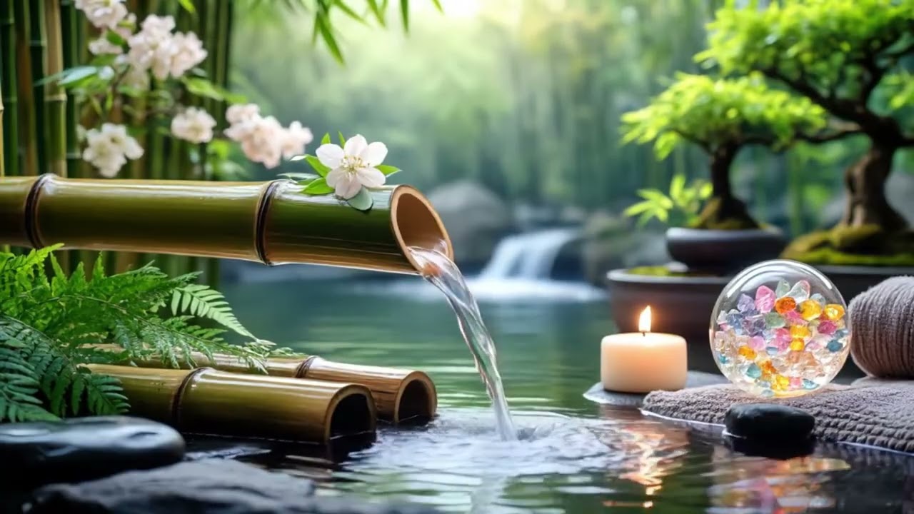 Soothing Relaxing Music 🌻 Peace of Mind, Anxiety Relief,Spa Relax Water,Calm Water Sleep