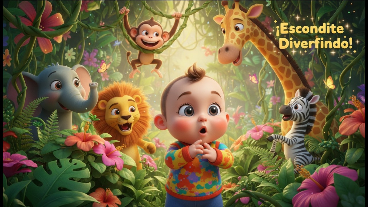 Прятки в джунглях 🦁🙈🌴 | Мультфильм для детей и весёлые приключения