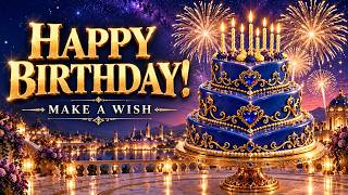 Happy Birthday Song 🎂 Make a Wish! ✨ Candlelight Cakes & Fireworks