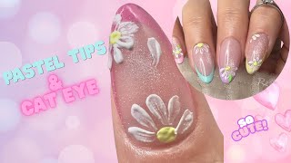 Spring Cat‑Eye French Tips | Pastel Edition (Soft Girl Aesthetic) screenshot 4