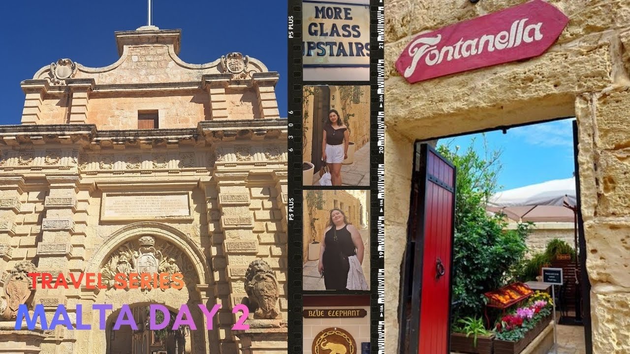 TRAVEL SERIES - MALTA DAY 2 🇲🇹 (Mdina, Lidl stop, Blue Elephant Restaurant) 🏛