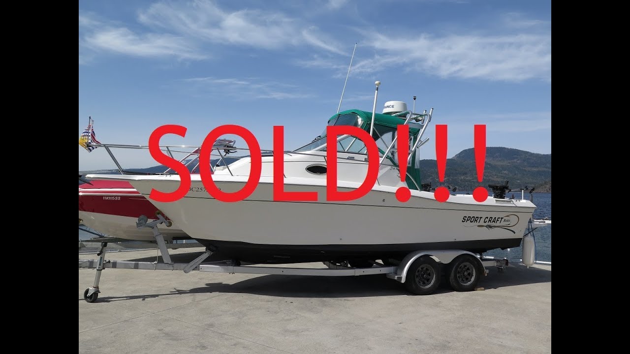SOLD!!! 1998 SportCraft 24.1 Walk Around - Mercruiser 5.0MPI - Trailer + Kicker