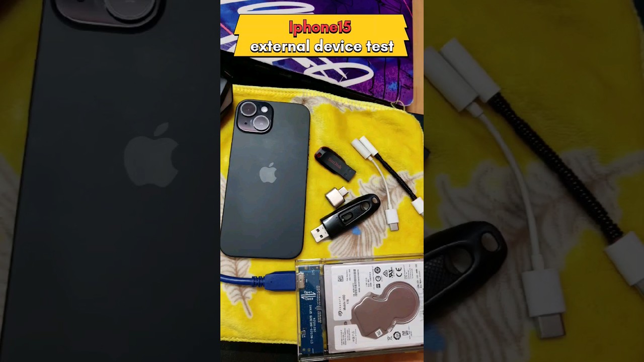 Iphone15 external Device test hdd iphone15 iphone 1tb otg 