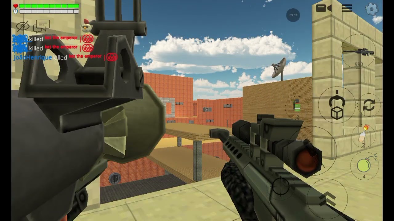 Jogando Chicken gun mas eu tava ruim no duelo