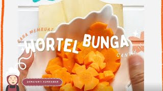 Cara Membuat Wortel Bentuk Bunga