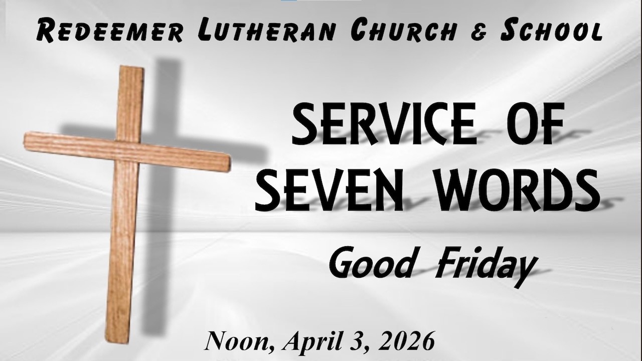 April 3, 2026: Good Friday Noon Devotion Service - YouTube
