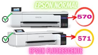 PROBAMOS RESULTADOS DE LAS IMPRESORAS PLOTTER/ EPSON SC-F570 Y EPSON SC-F  571 FLUORESCENTE. - YouTube