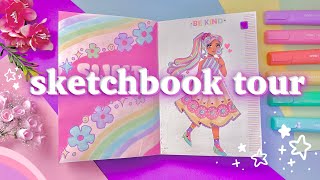 Sketchbook Tour 🌸🌱 colours, creativity & fun! (dec 2023 - april 2024)